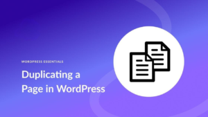 duplicate a WordPress page